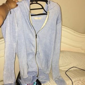 Light Blue Zip Up